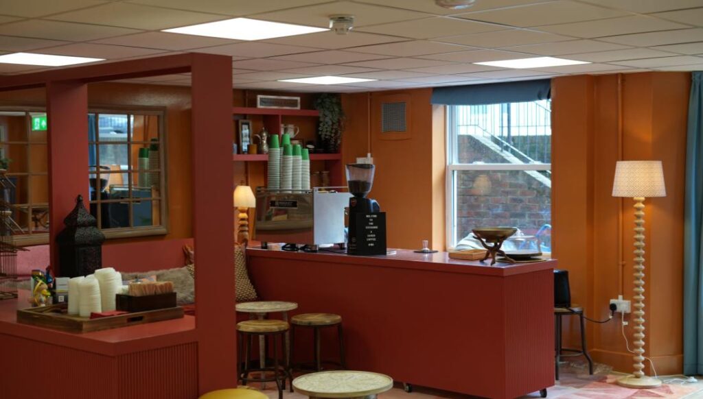 An image of the Cafe within The Exchange at Ernest Harris House