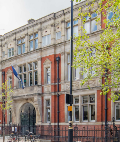 An image showing the front of Victoria Library