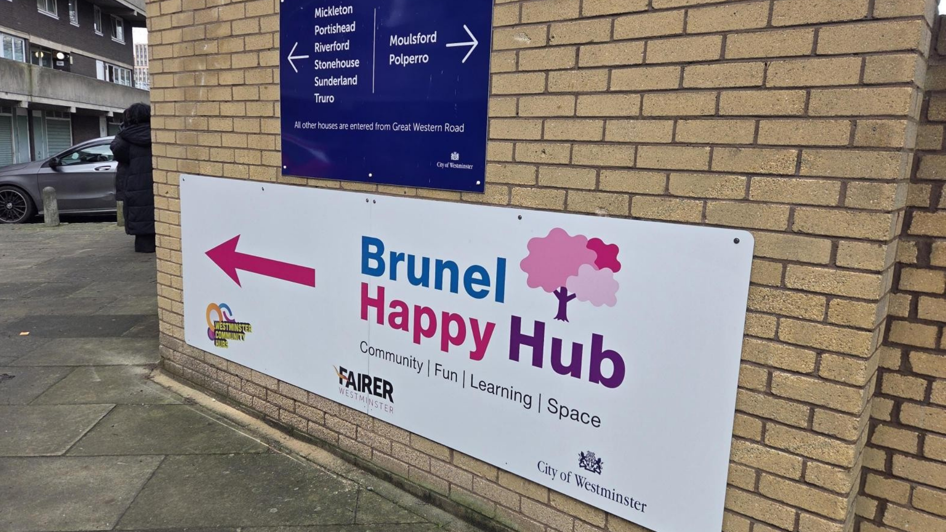 An image of the front of Brunel Happy Hub