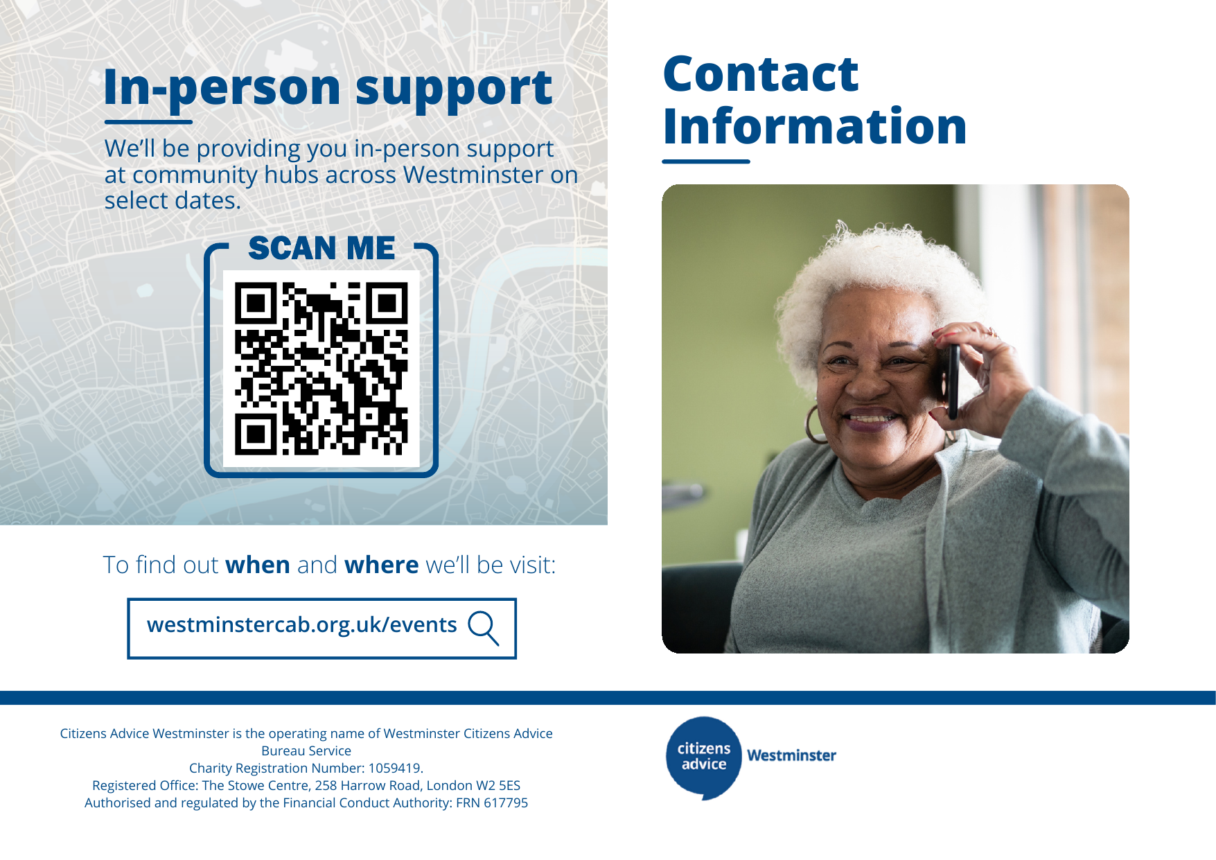 Preview of the Citizens Advice Westminster main leaflet